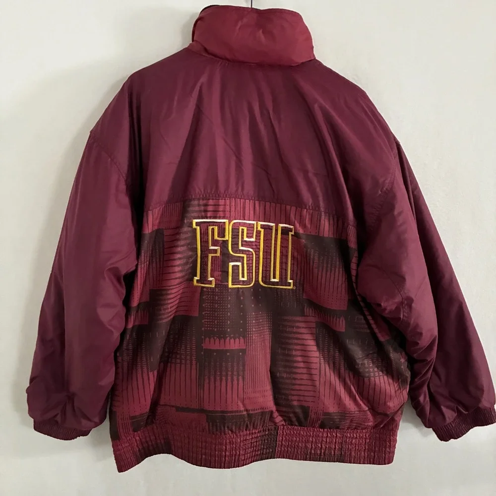 Vtg Nike‎ Florida State University Seminoles Down Puffer Jacket XL Embroidered
